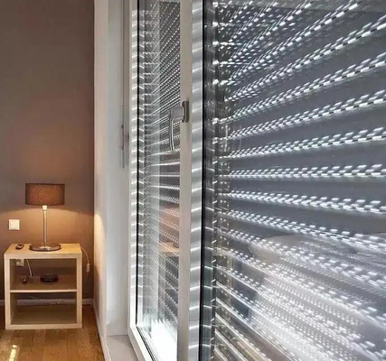 Aluminum Louver Kitchen Cabinet Roller Door Interior Window Shutter vertical casement