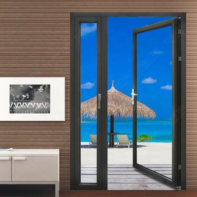 Vertical Swing Aluminium Casement Doors , Internal Double Casement Door ISO9001