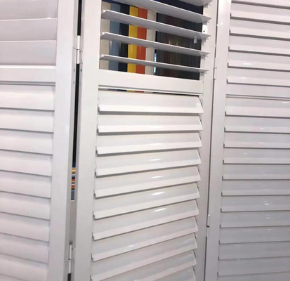 Aluminum Louver Kitchen Cabinet Roller Door Interior Window Shutter vertical casement