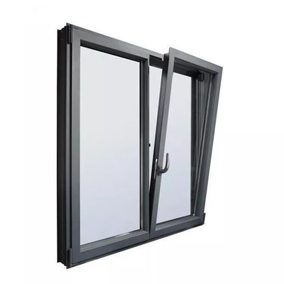 Custom 1.5mm Aluminum Tilt And Turn Windows Hurricane Impact Thermal