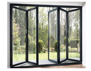 Residential aluminium white bifold doors Low E Glazed Soundproof