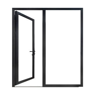 Vertical Swing Aluminium Casement Doors , Internal Double Casement Door ISO9001