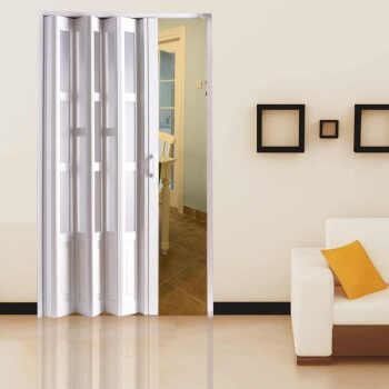 Narrow Frame Aluminum Folding Doors , Single Tempered Glass Wardrobe Bifold Doors